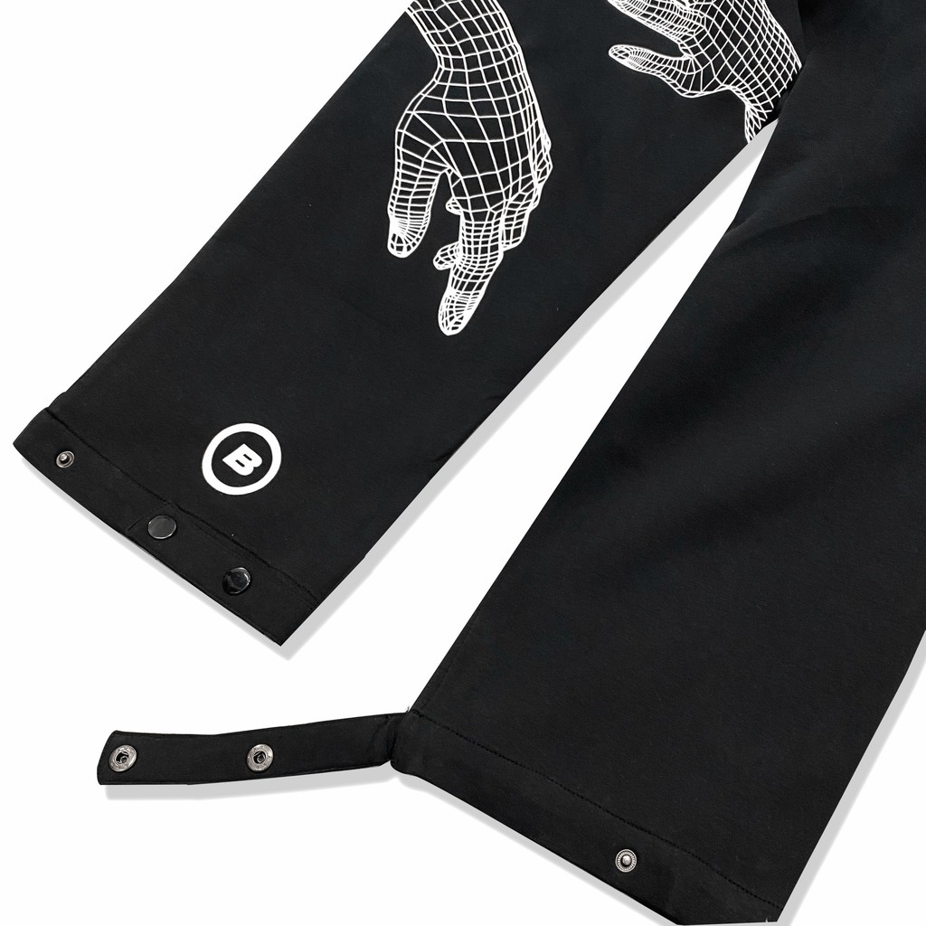 Quần dài Hand Scanning BLVCK artwork - Màu đen