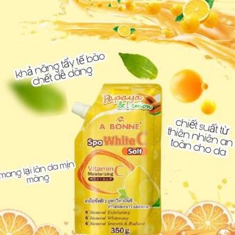 Muối Tăm Sữa Bò A bonne - Tẩy Tế Bào Chết Body Và Da Mặt Thái Lan Hương Vitamin C 350g