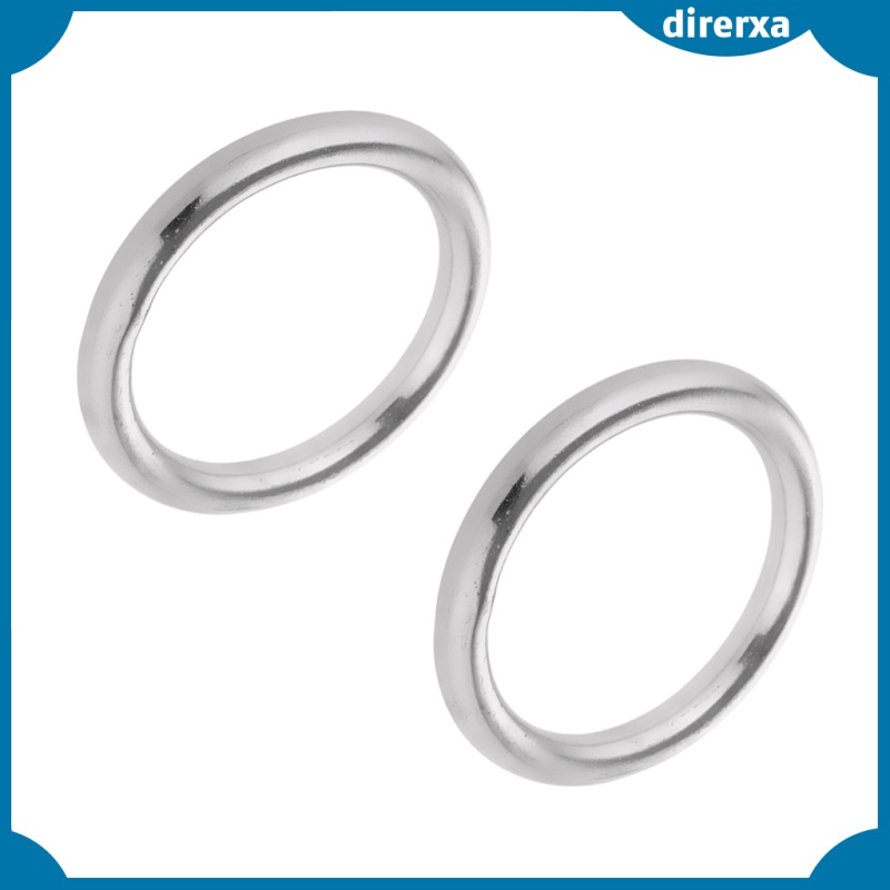 Bộ 2 Vòng Tròn Bằng Thép Không Gỉ 304 Độ Bền Cao 25 / 35 / 45 / 60mm Cho Thuyền