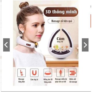 Máy massage cổ vai vai gáy 3d thông minh