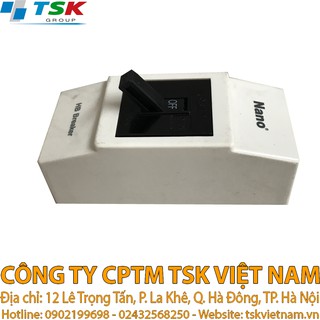 Cầu dao điện 2P25A  Vanlock gắn nổi hoặc âm tường