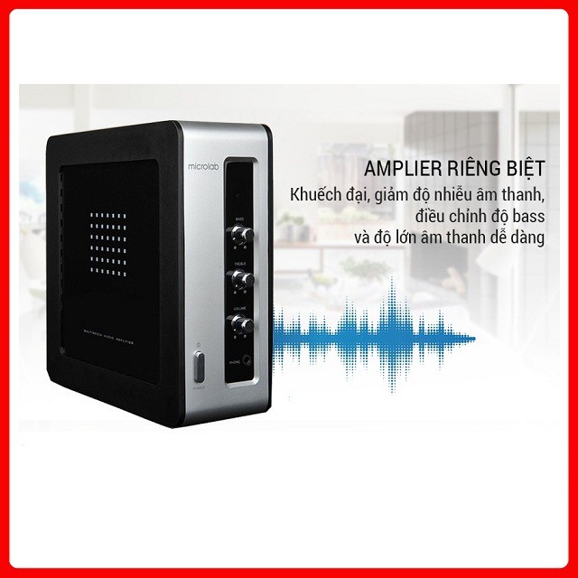 Loa máy tính Microlab FC361 2.1+1 - 54W RMS Chính hãng -BH 12 Tháng