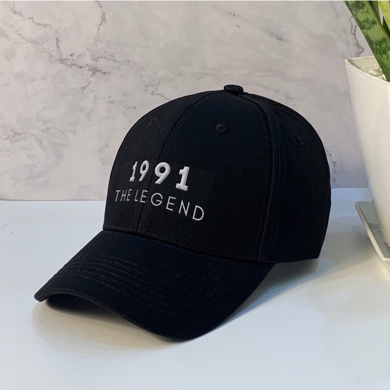 Mũ lưỡi trai thêu năm sinh THE LEGEND, nón kết vải Kaki cao cấp