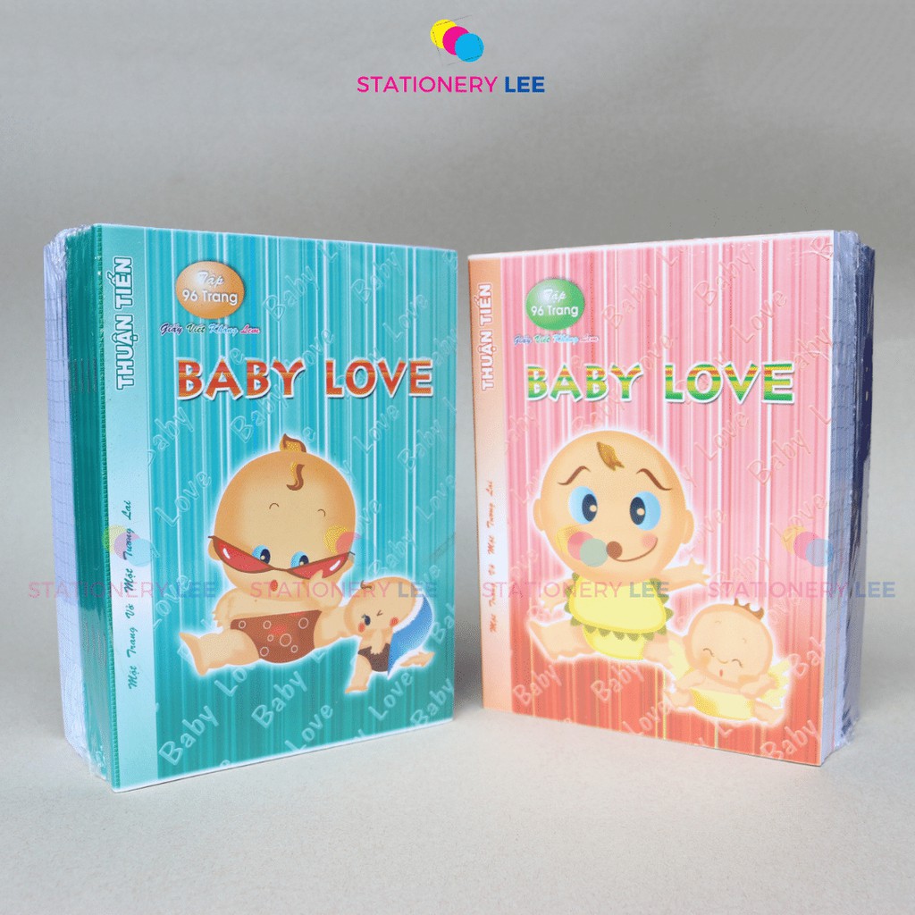 Tập Học Sinh Baby Love 96 Trang Dày 100gsm (Lốc 10 quyển)