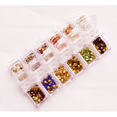 Khay đá chân nhọn mix màu - mix size tiện lợi trang trí móng