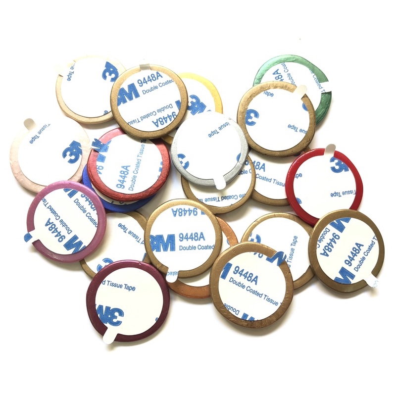 80 cái Băng keo dán 2 mặt Tròn 3M dán Sáp niêm phong có Tai tháo