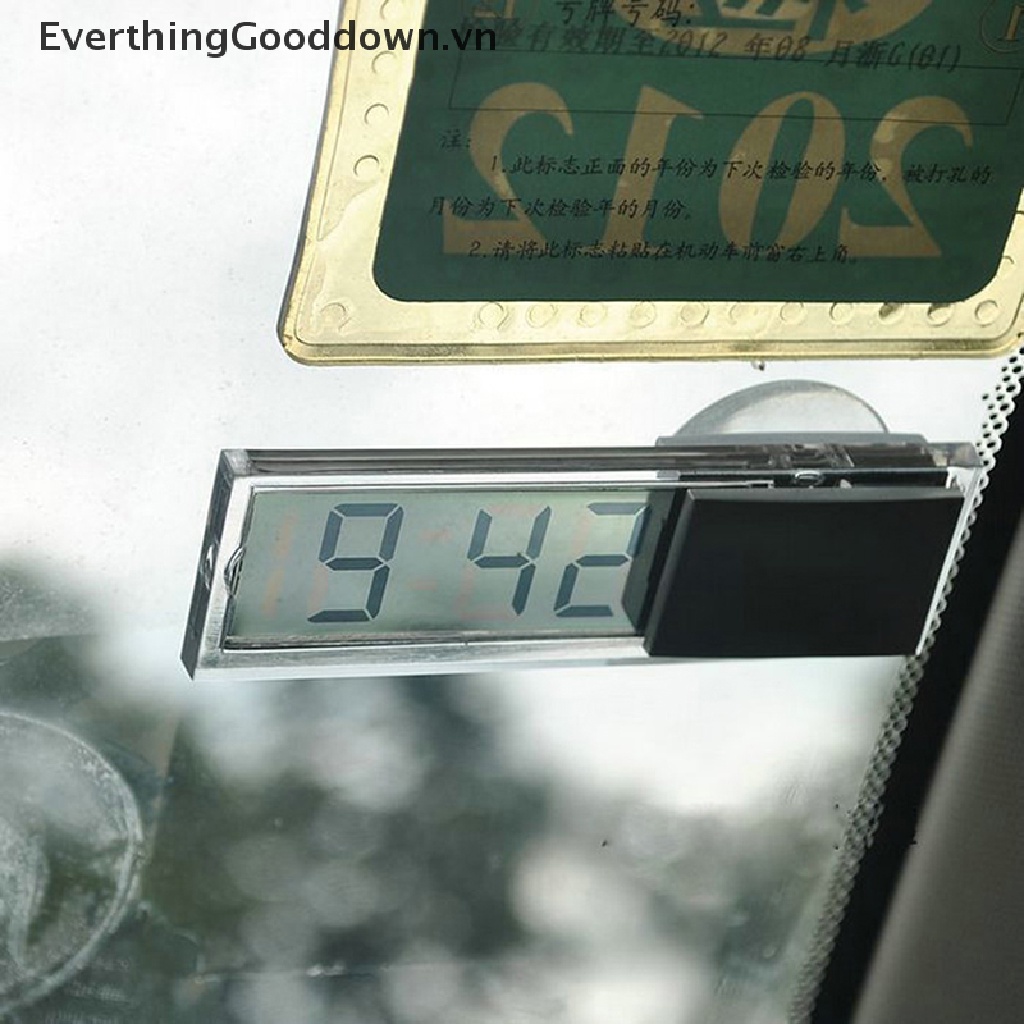 Everthingood Đồng Hồ LED Điện Tử Mini Hiển Thị Màn Hình Kỹ Thuật Số Có Giác Hút