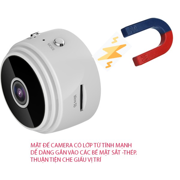 Camera A9 pro kết nối wifi không dây qua điện thoại, có pin sạc 1080P hỗ trợ thẻ nhớ, hỗ trợ ghi âm thanh | BigBuy360 - bigbuy360.vn