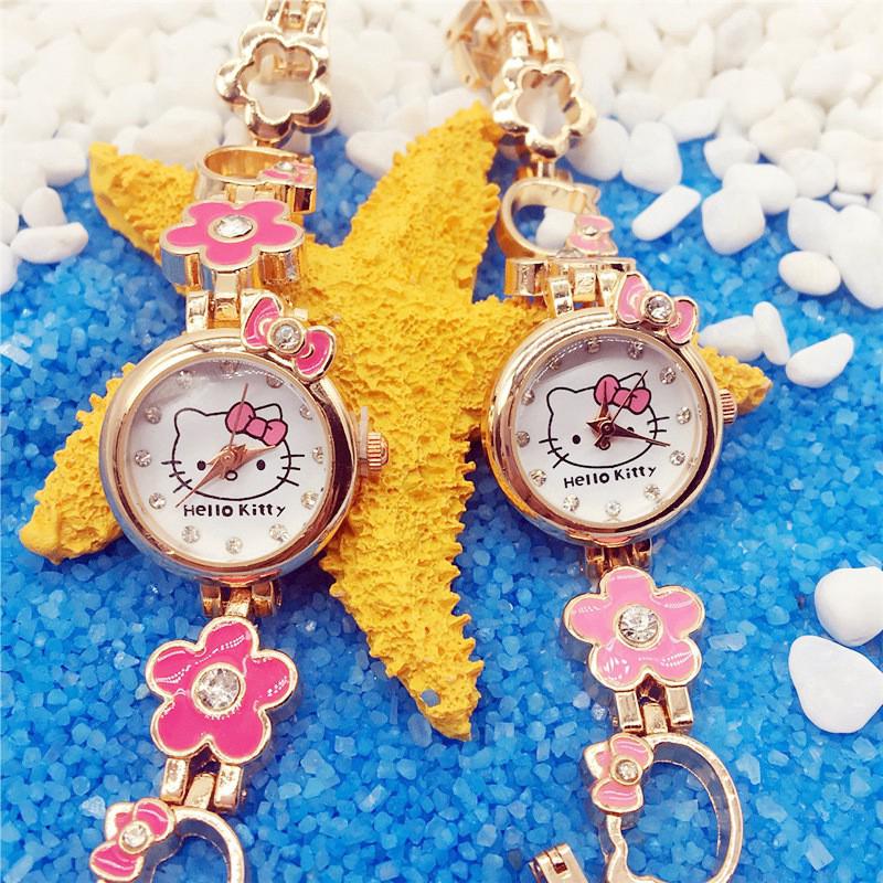 Đồng hồ vòng đeo tay hình Hello Kitty