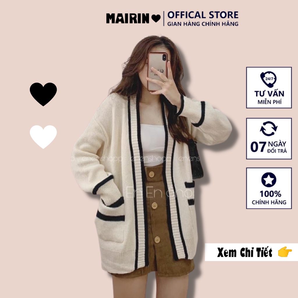 Áo Khoác Cardigan Phong cách hàn quốc đơn giản mặc hàng ngày CD143