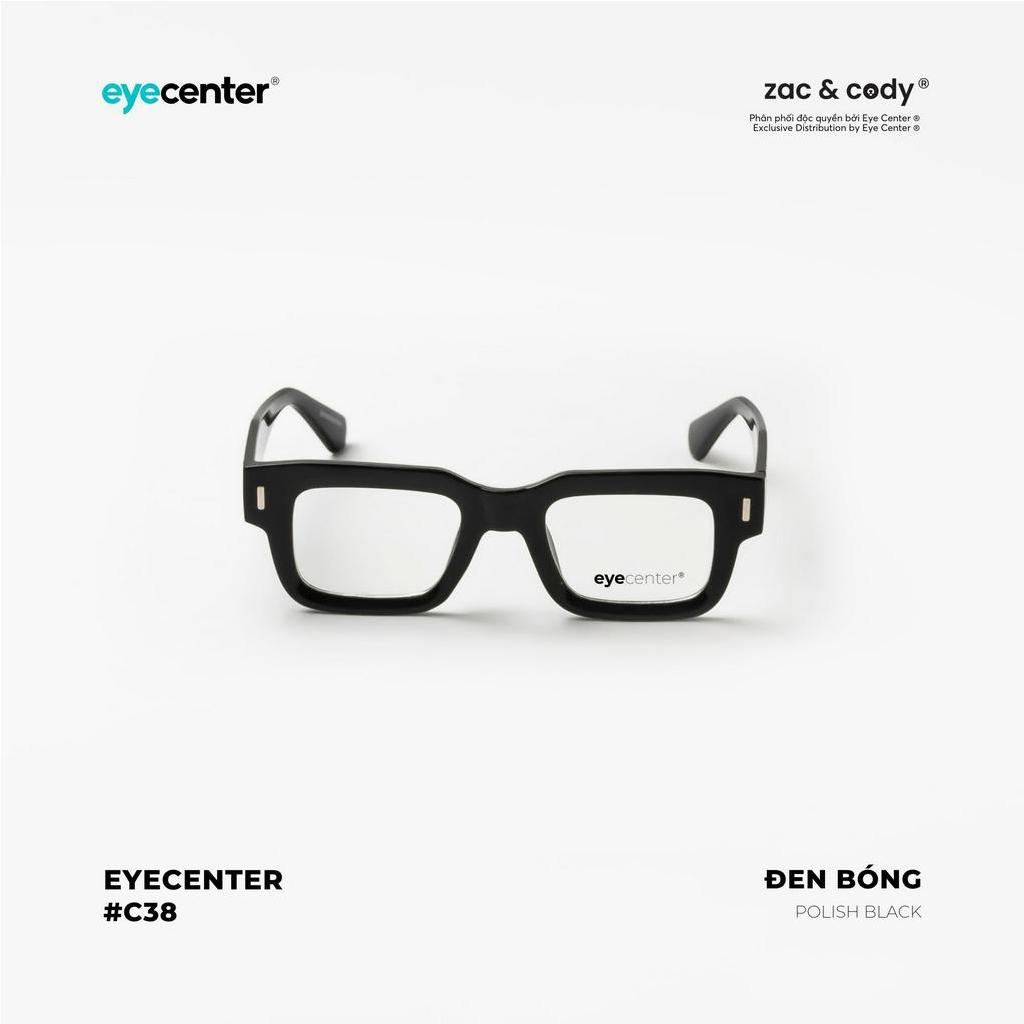Gọng kính cận nam nữ chính hãng EYECENTER C38S nhựa dẻo nhập khẩu by Eye Center Vietnam