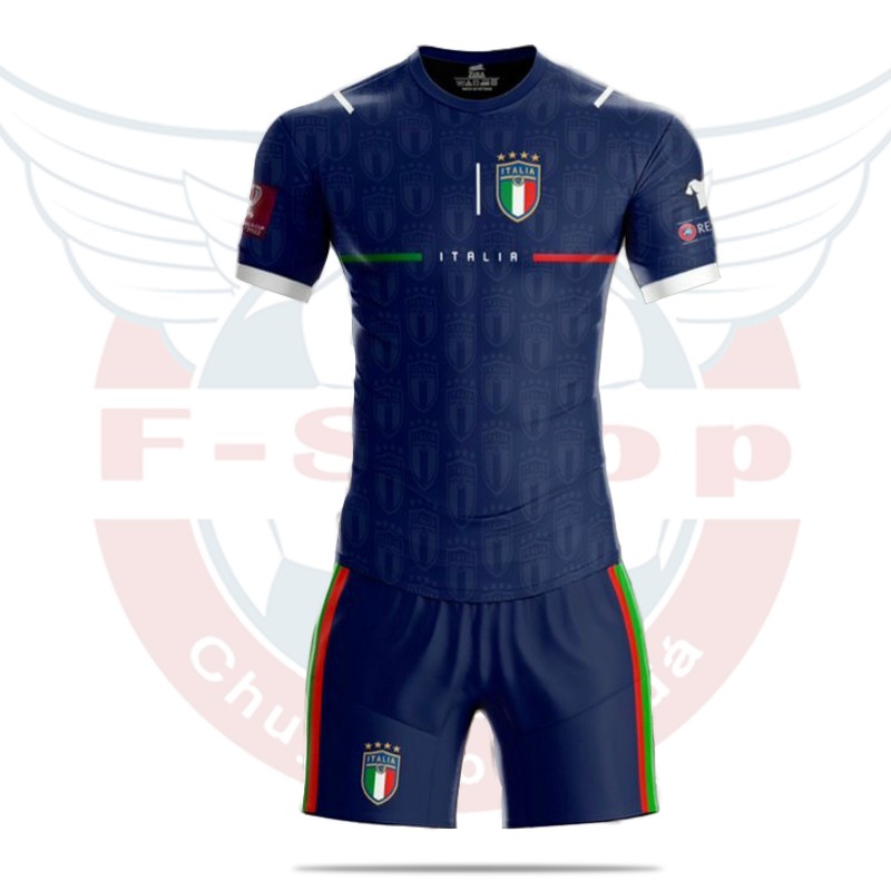 Bộ quần áo bóng đá đội tuyển quốc gia Italia - Áo bóng đá vô dịch Euro 2021 - Đồ bóng đá đội Ý- Bộ đồ bóng đá đẹp
