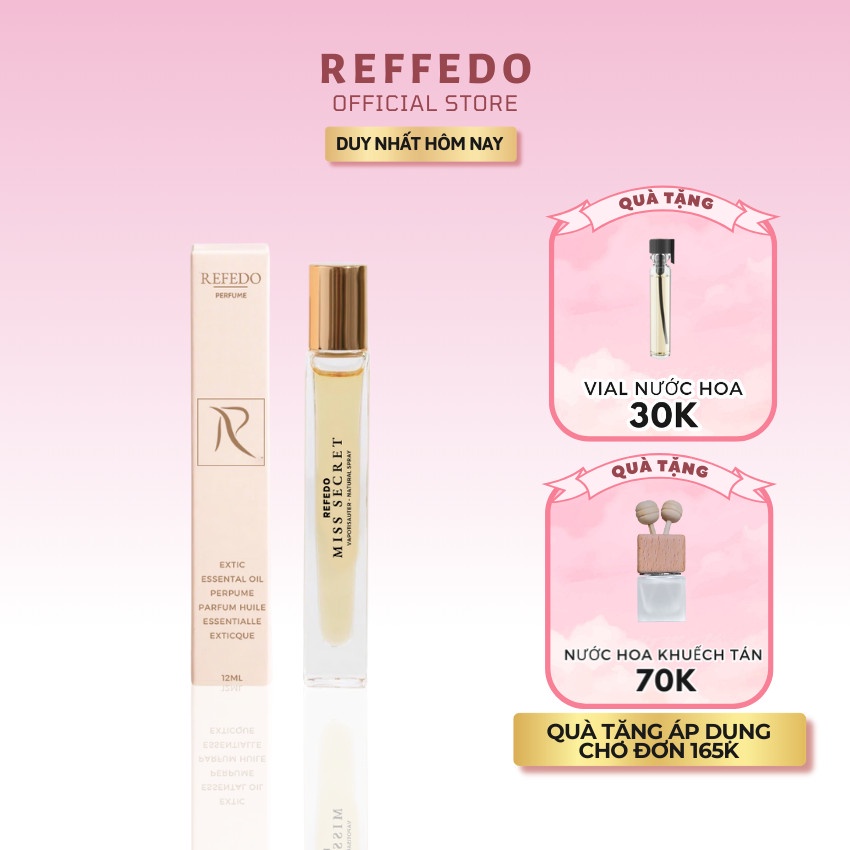 Nước hoa nữ chính hãng REFEDO Miss Secret, Tinh dầu thơm mini quyến rũ thơm lâu sử dụng cho body hương tươi mát