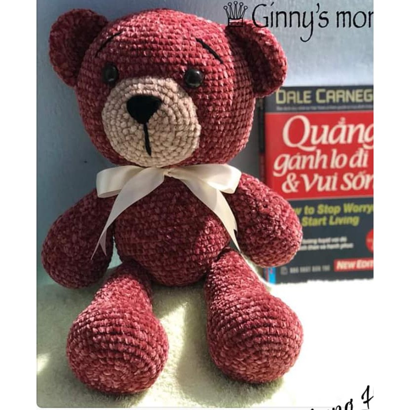 Len Đan Móc Nhung Chenille 100Gram/cuộn