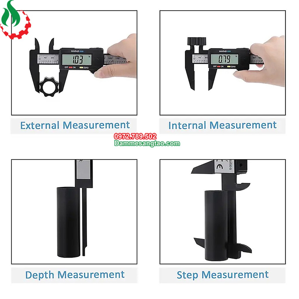 Thước Kẹp Điện Tử Sợi Nhựa Carbon Syntek 150mm