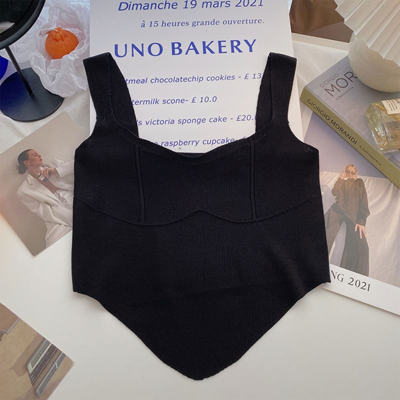 Áo Croptop Dệt Kim Mỏng Ôm Dáng Thời Trang Mùa Hè Quyến Rũ Cho Nữ