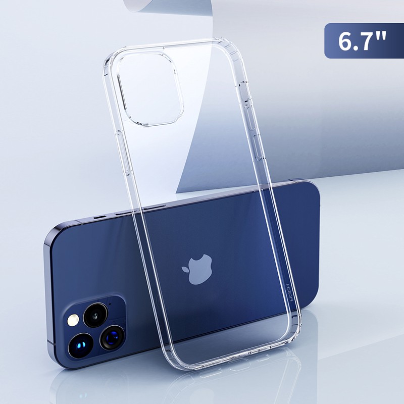 Ốp lưng trong suốt iPhone 12/ 12 Pro Rock chống bám vân tay