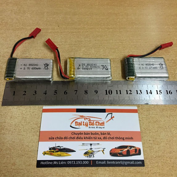 Pin sạc 3.7V 600mAh chân JST dành cho máy bay điều khiển