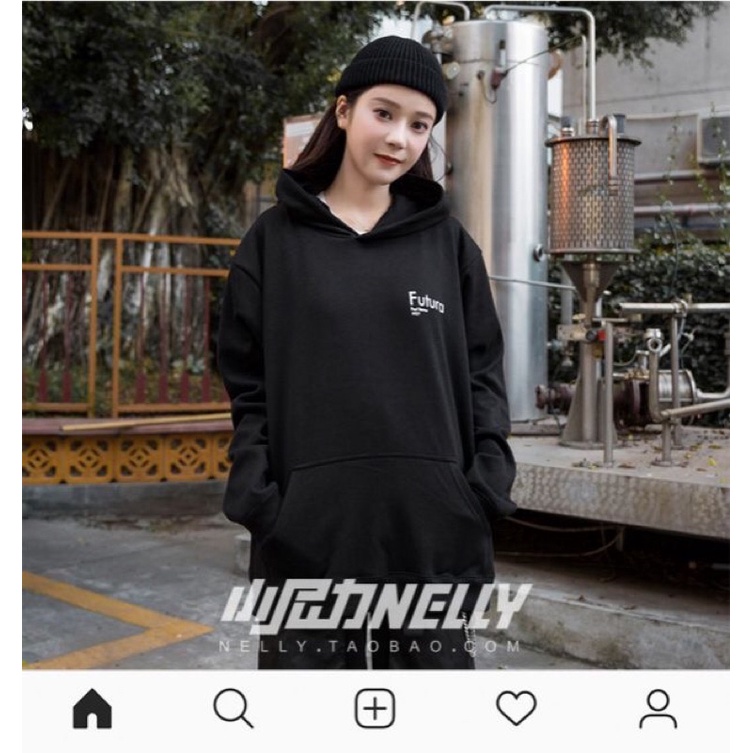 Áo hoodie nelly nỉ sale (có sẵn) futura