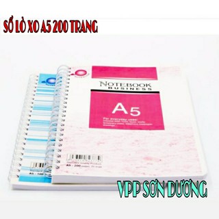 COMBO 03 SỔ LÒ XO KHỔ  A5 200 TRANG CHẤT LƯỢNG CHO VĂN PHÒNG