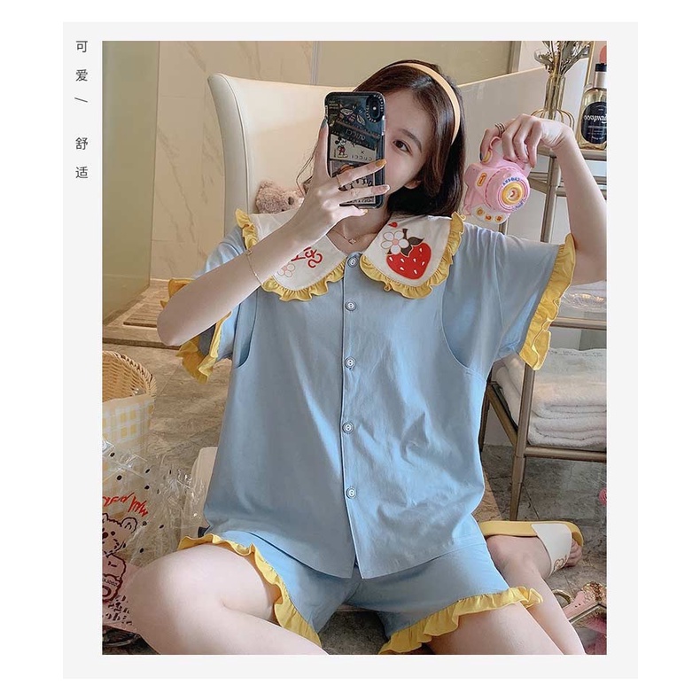 Bộ bầu và sau sinh cộc đùi chất vải cotton mềm mát cho mùa hè - (BL66)