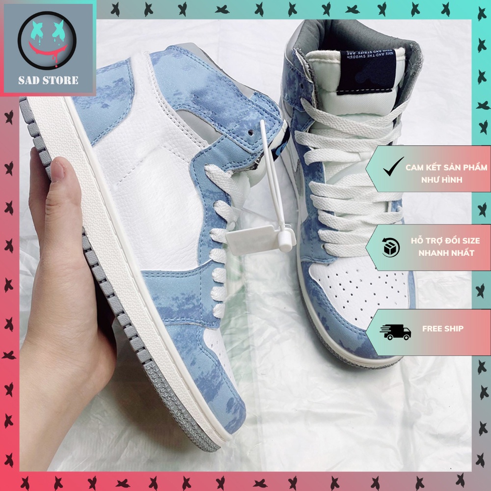 Giày Jordan Cổ Cao Xanh Loang, Giày Jordan Hyper Cổ Cao Hàng Cao Cấp Full Box + Bill | BigBuy360 - bigbuy360.vn