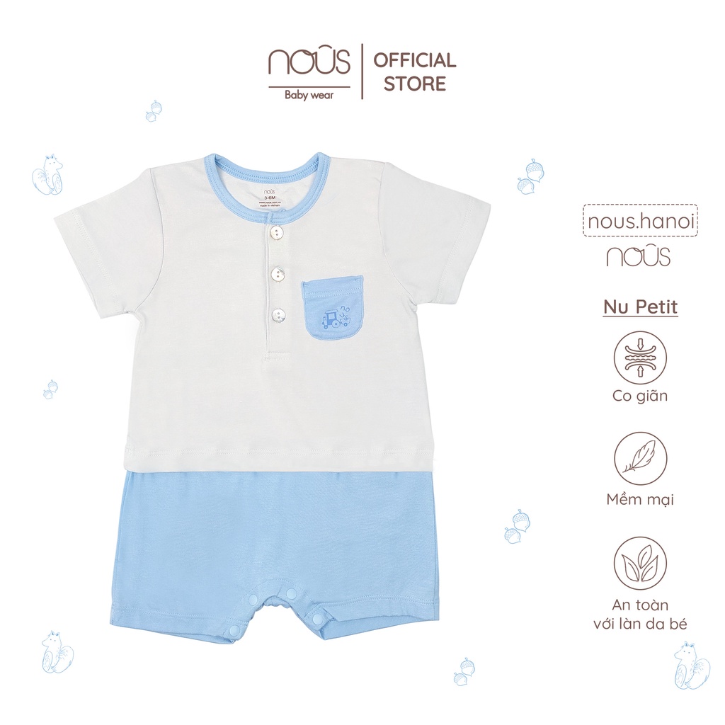 Bộ Body Cộc Nous Tổng Hợp - Nu Petit - Nu Doux - Nu Xô (Size Từ 3-6 Đến 9-12 Tháng)