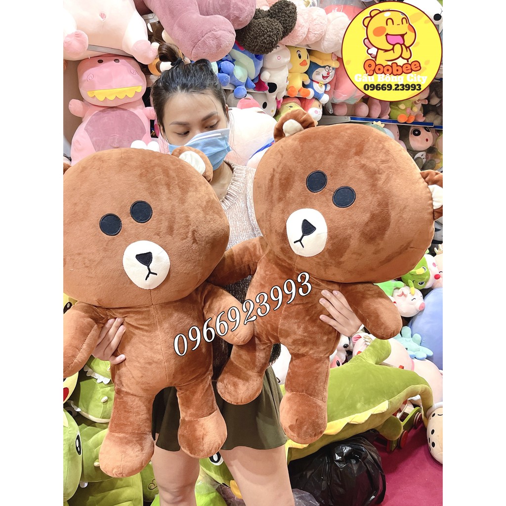 [Ảnh thật chiều cao thực 65cm] Gấu Bông Brown