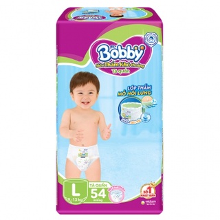 Tã quần bobby size l 54 miếng