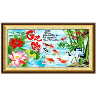 Tranh gắn đa cha mẹ df068 . đá abc 99x50cm