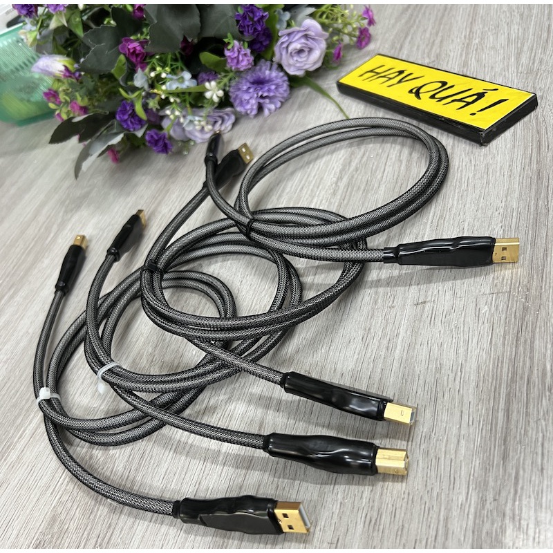 Dây USB - Dây teflon Đồng OFC mạ Bạc made in USA, giá 1 sợi