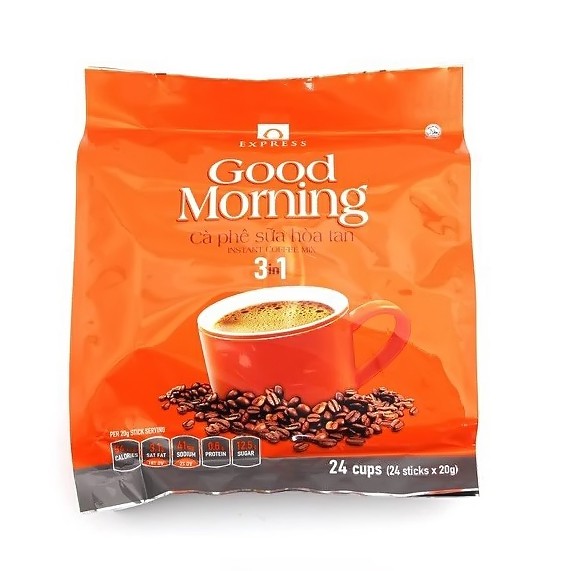 Cafe Sữa Hòa Tan Trần Quang "Good morning" 480gr (24 gói x 20gr) | BigBuy360 - bigbuy360.vn