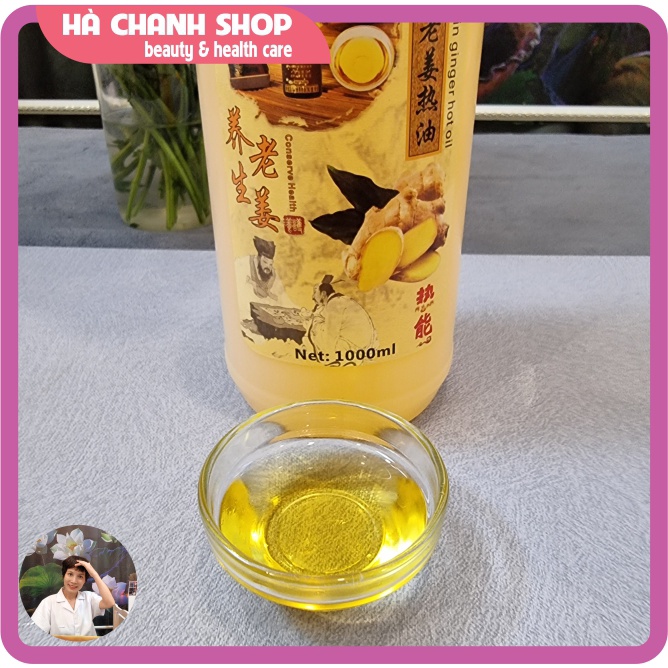 Dầu Massage Body OUBIQUAN Dầu Gừng Già Núi Sâu Hoang Dã Nóng Ấm Mát Xa Toàn Thân Đậm Đặc Hương Gừng Thơm Chai 1000ml
