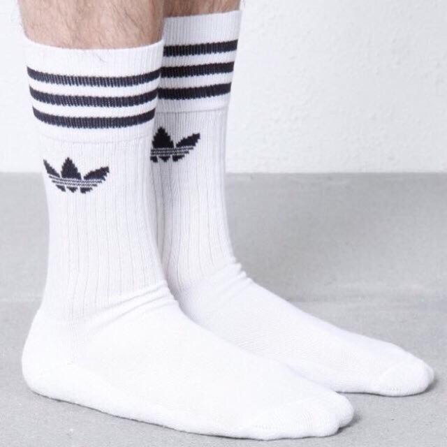 Tất Dệt Kim Cao Cấp, Tất Adidas 3 sọc cổ, hàng Unisex, phong cách thể thao