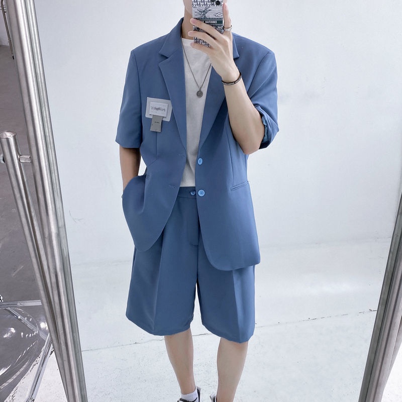 Bộ Đồ Vest Dáng Rộng Vải Mỏng Thời Trang Mùa Hè Cho Nam 2 Kiểu Cỡ M-2Xl