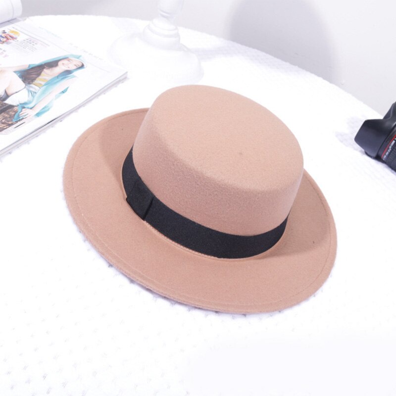 Mũ Fedora Vải Len Thời Trang Vintage Cho Nữ