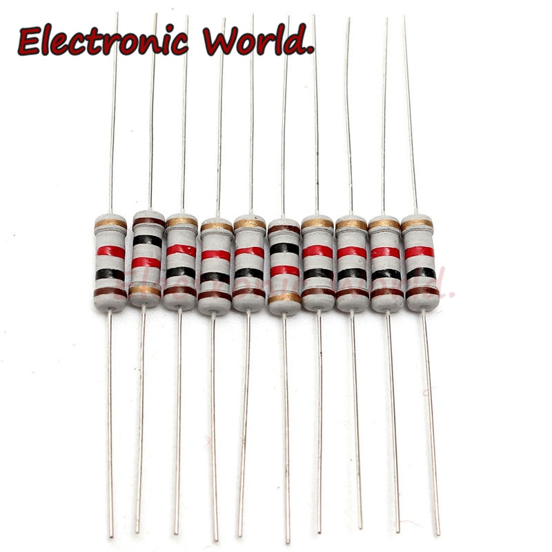 100 Chiếc 1 / 4w Carbon Phim Điện Trở 5% 0,25w 200KR 220K 240K 270K 300K 330K 360K OHM