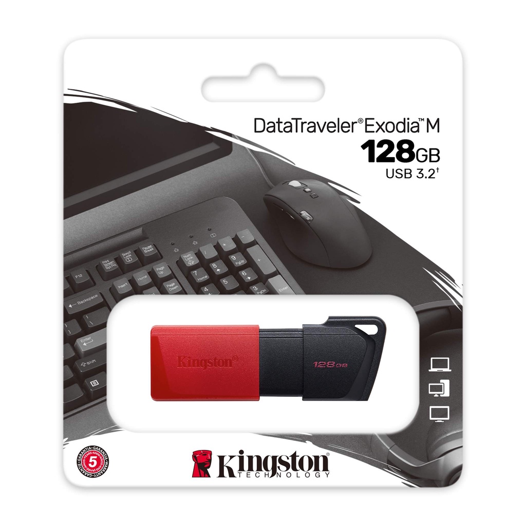 Thiết bị lưu trữ USB Kingston DataTraveler Exodia M 128GB  USB 3.2 gen 1