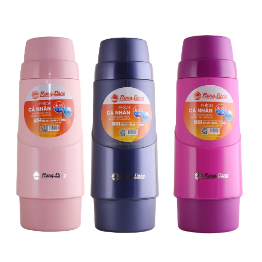 Phích nước rạng đông Model RD 04528N2 - Bình giữ nhiệt rạng đông 450ml - Hàng Chính Hãng