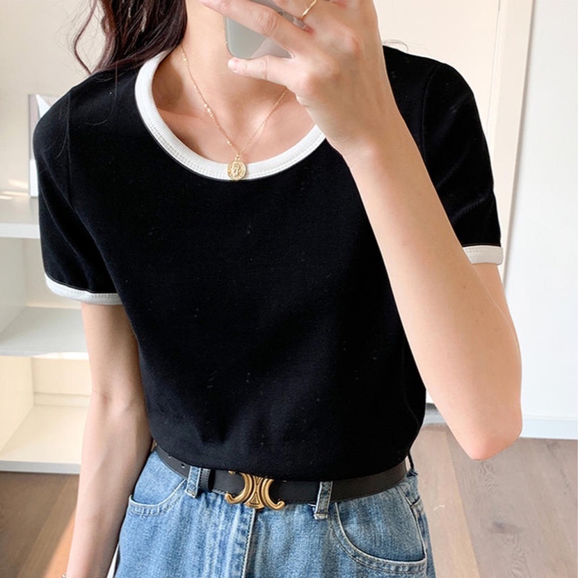 Áo Thun Có Cổ Ngắn Tay Thời Trang Mùa Hè Phong Cách Mới 50538