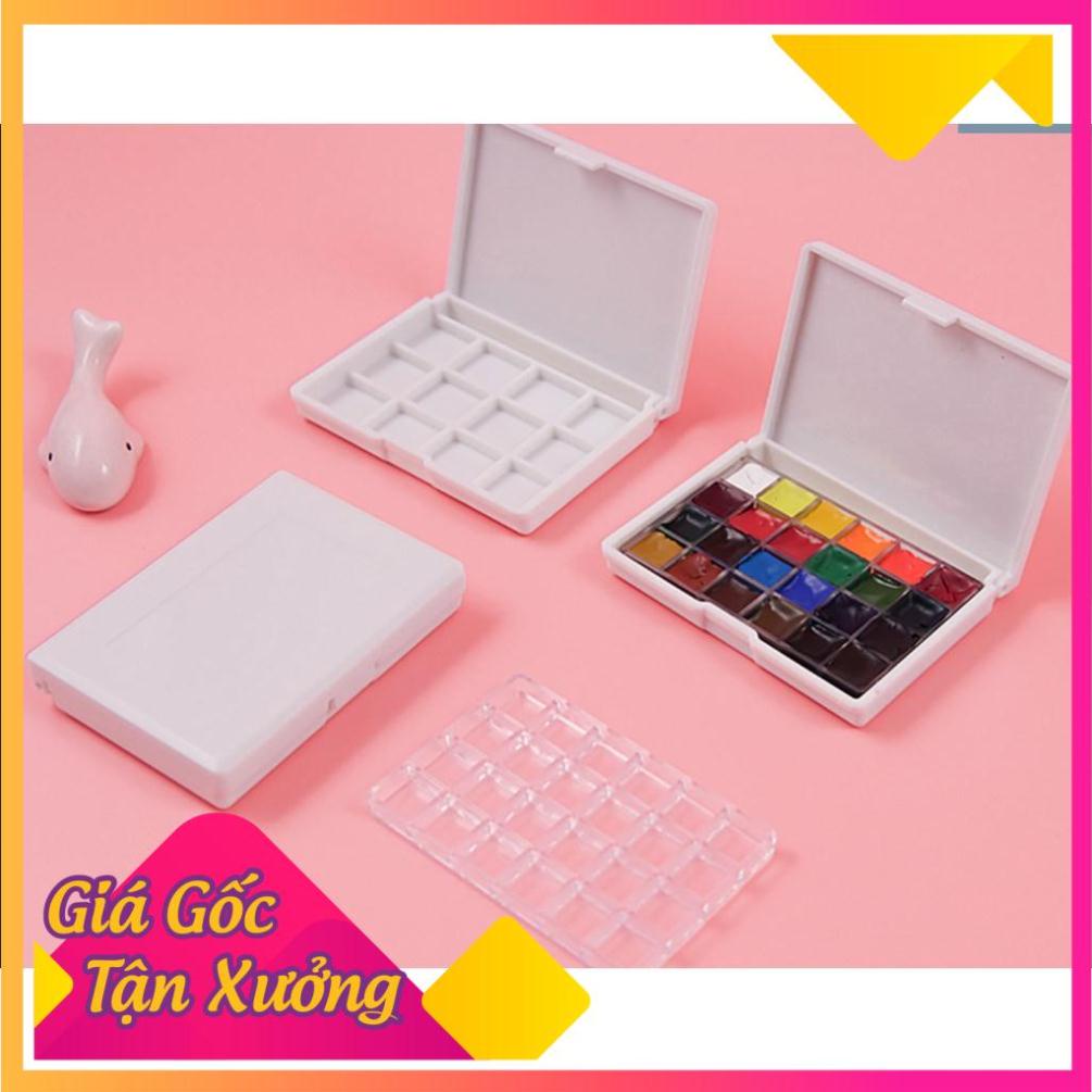 Hộp chiết màu nước rỗng 12, 24 ô - MỘC XINH