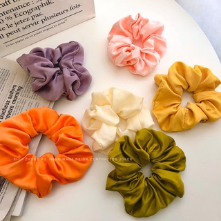 Dây buộc tóc vải satin thiết kế đơn giản phong cách Hàn Quốc cho nữ