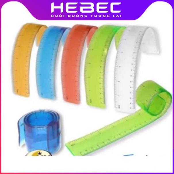 Dl6209-Thước Kẻ Nhựa Dẻo 30cm Deli 6209 Hàng Chính Hãng