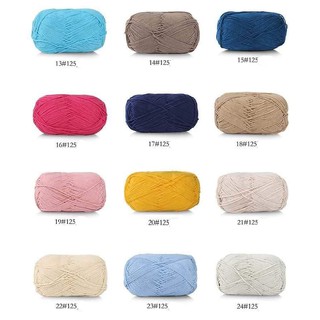 Len milk cotton 125g loại 1 (mã 21-40)