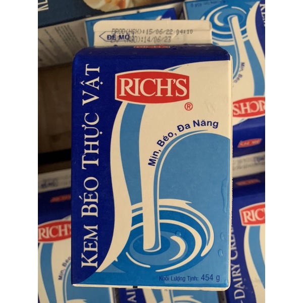 Kem Béo Thực Vật Rich Lùn 454g