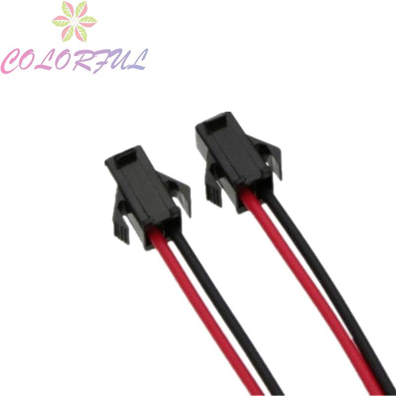 Practical PVC 24AWG Universal 2.54mm SM 2-Pin 2P Connector Plug Red/ Black Professional Male / Female Head Connected