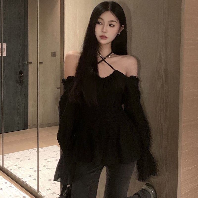 New Style 2022 Open Shoulder Sunscreen Long Sleeve Shirt For Women