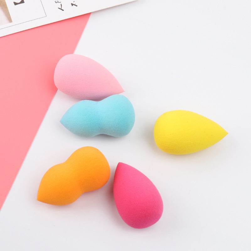 [Hàng mới về] Set 4 / 12 Mút Trang Điểm Mini Hình Quả Trứng Dùng Trang Điểm Khô / Ướt Màu Sắc Ngẫu Nhiên