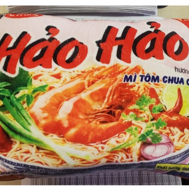 ⚡SALE LỚN⚡ Thú nhồi bông - Hình gói mì hảo hảo - Ruột sợi bông polyester siêu nhẹ
