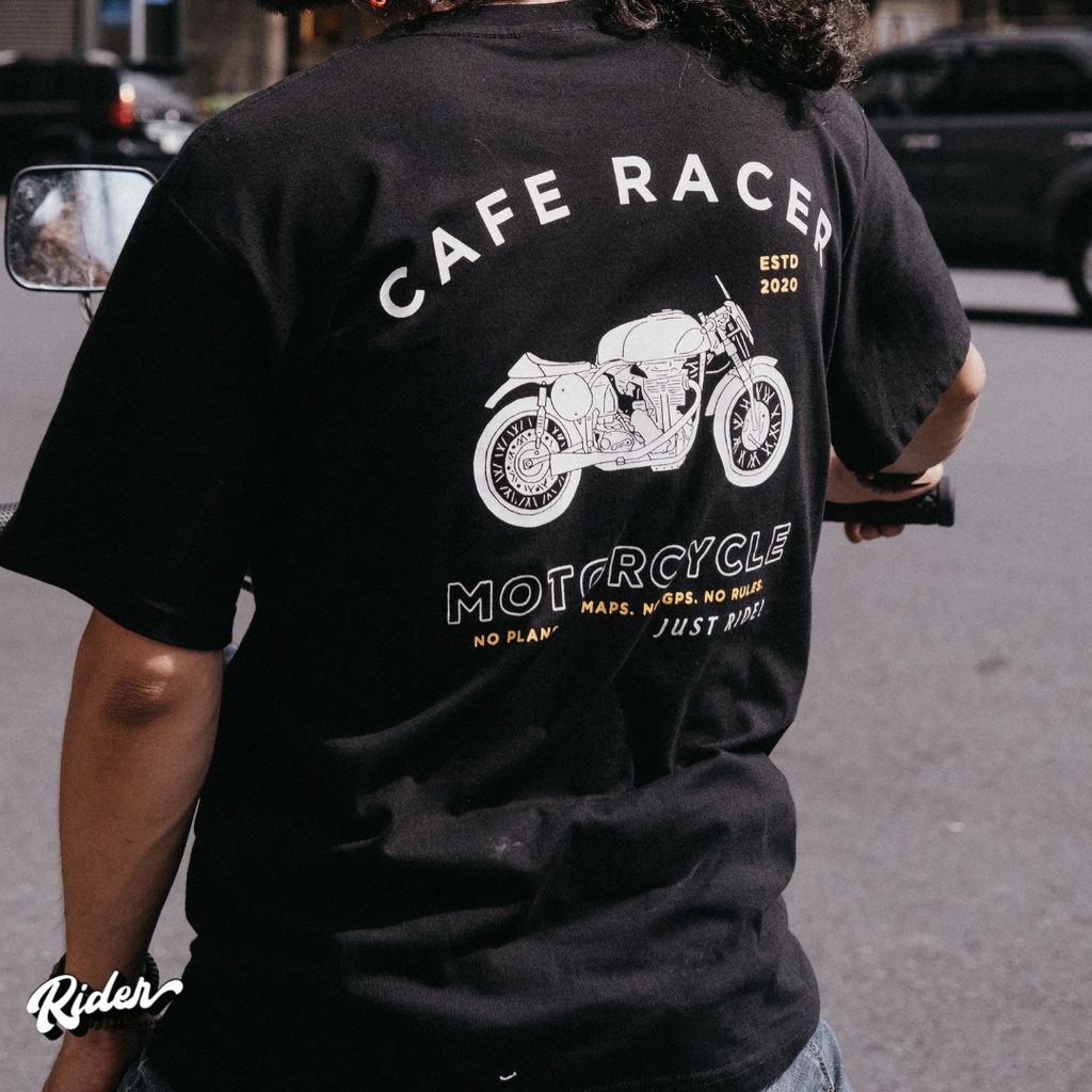 Áo thun unisex Rider Cafe Racer Ree phong cách cổ điển dành cho nam nữ